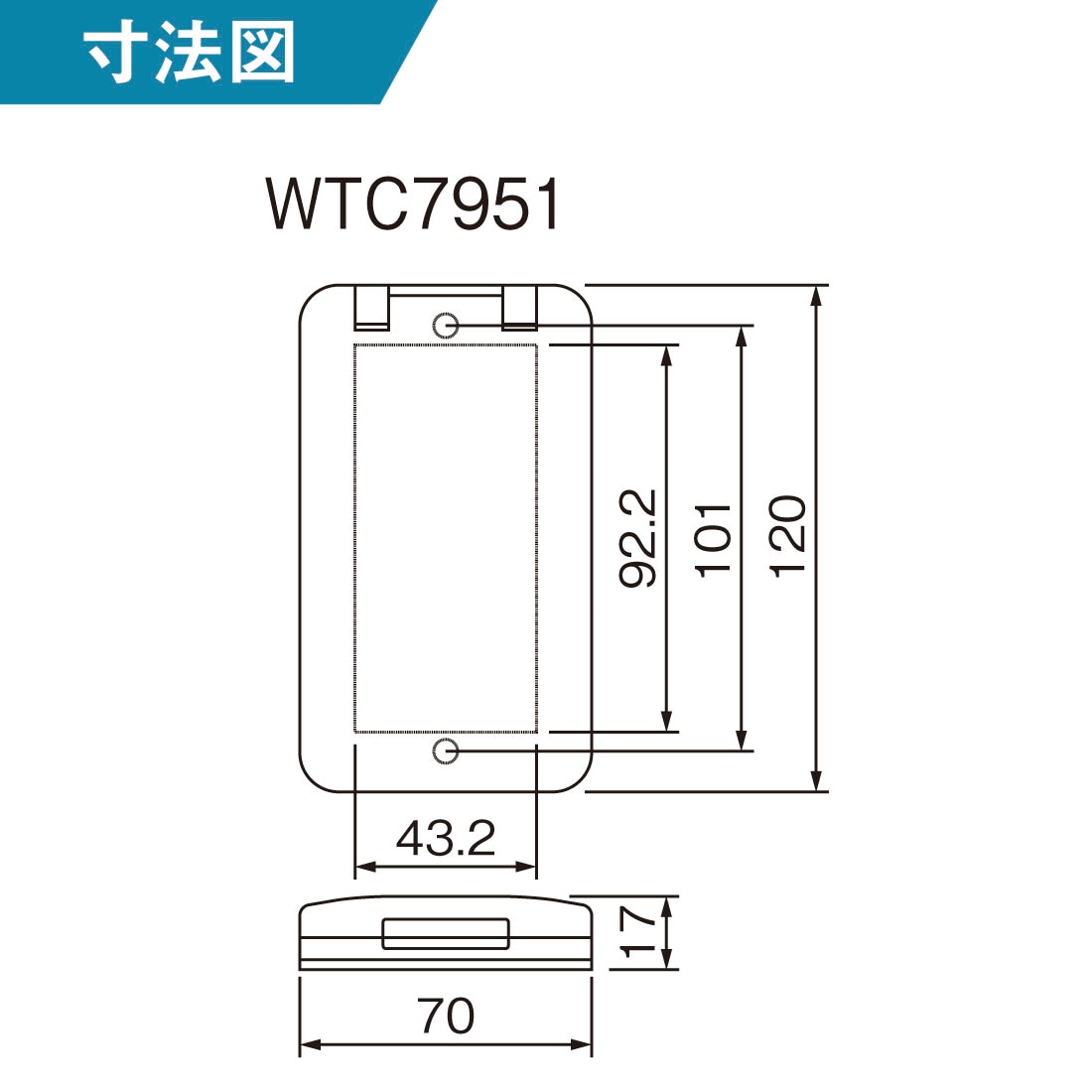 Panasonic WTC7951W 10個セット 保護カバー付スイッチプレート 1連用