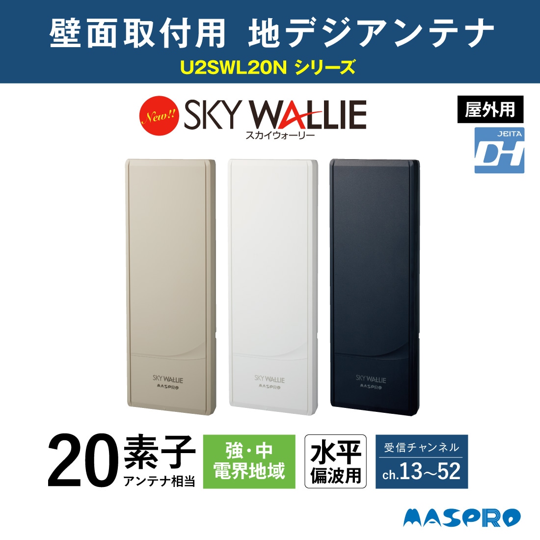 U2SWL20N UHF平面アンテナ スカイウォーリー 20素子相当 【即配】 の