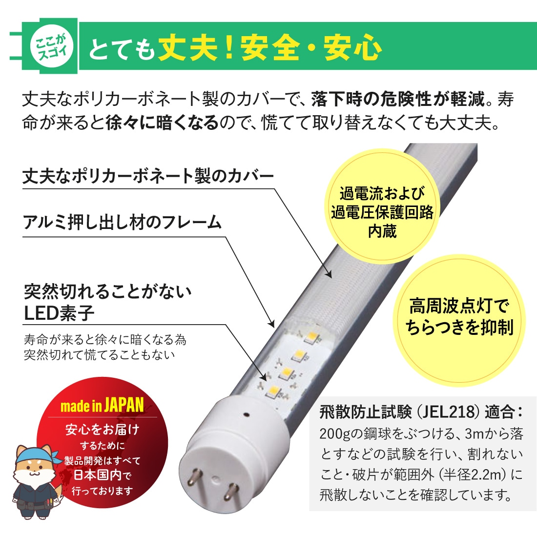 とても丈夫！安心安全
