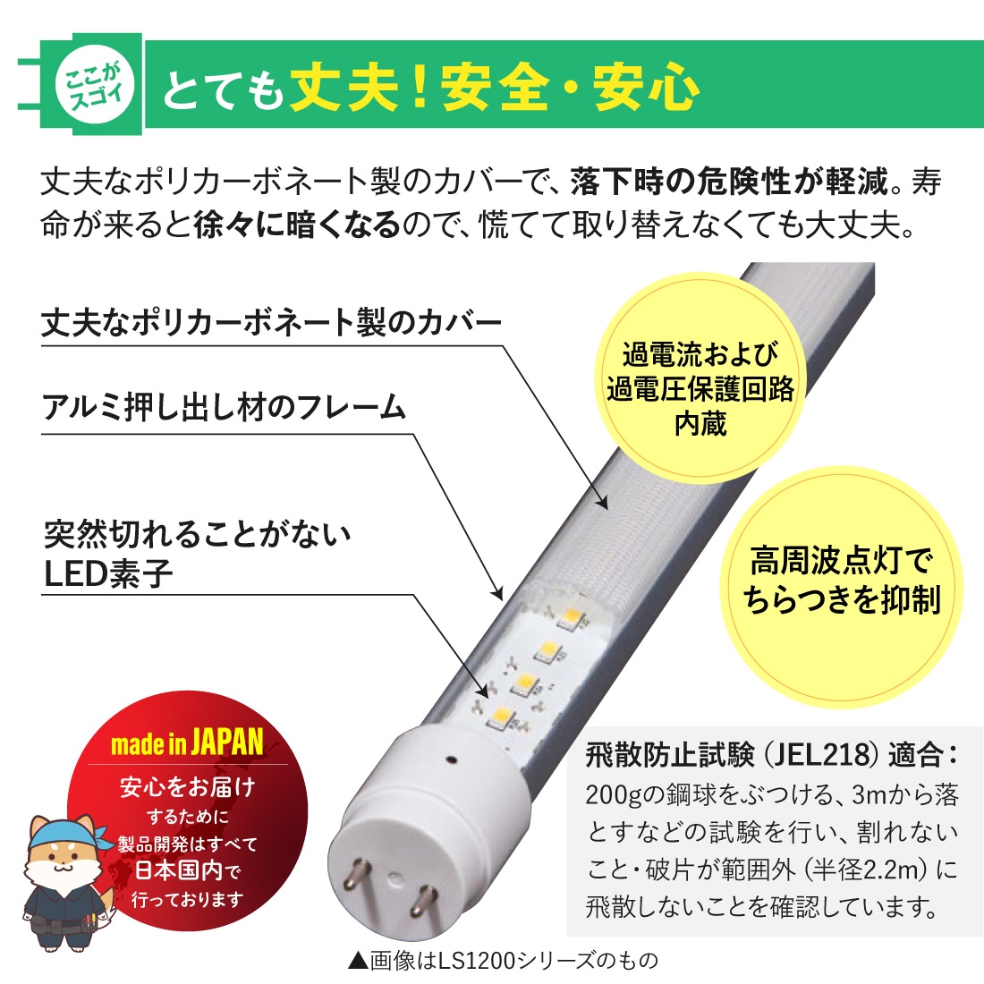 とても丈夫！安心安全