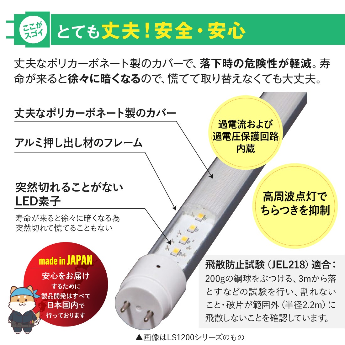 とても丈夫！安心安全