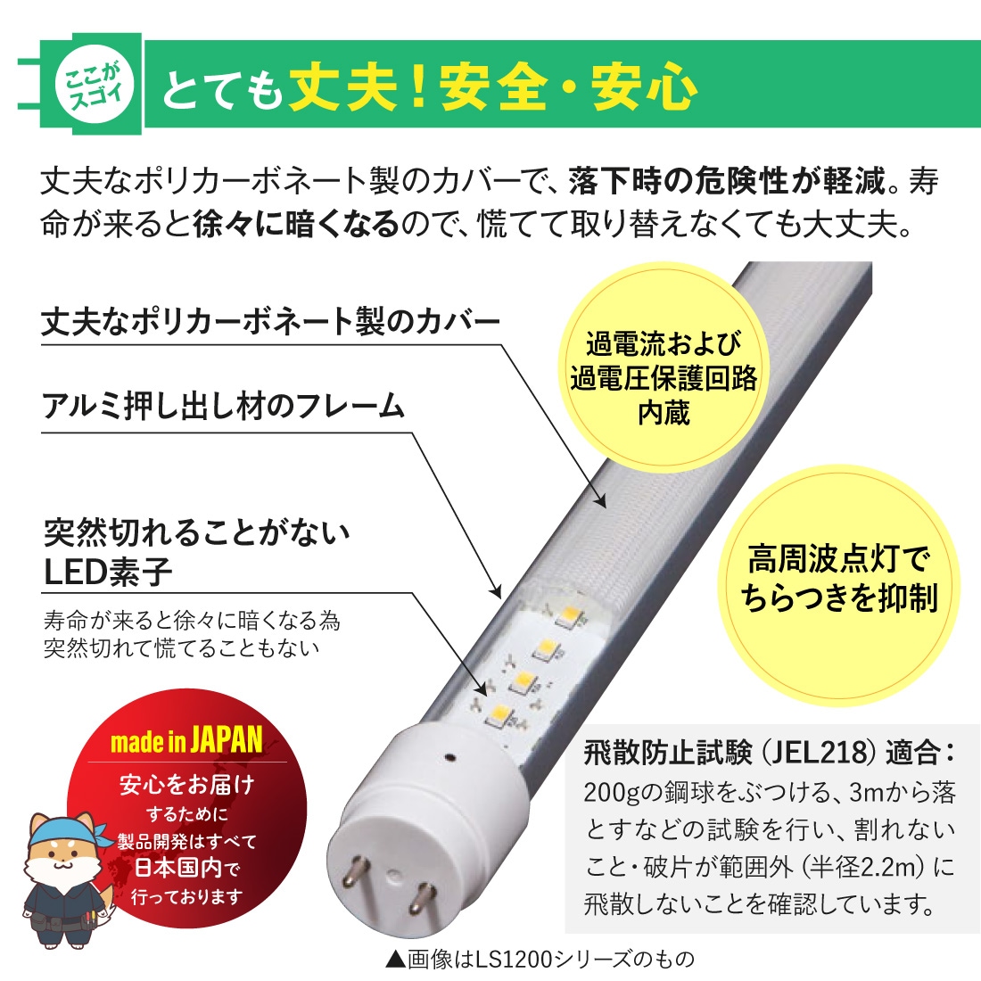 とても丈夫！安心安全