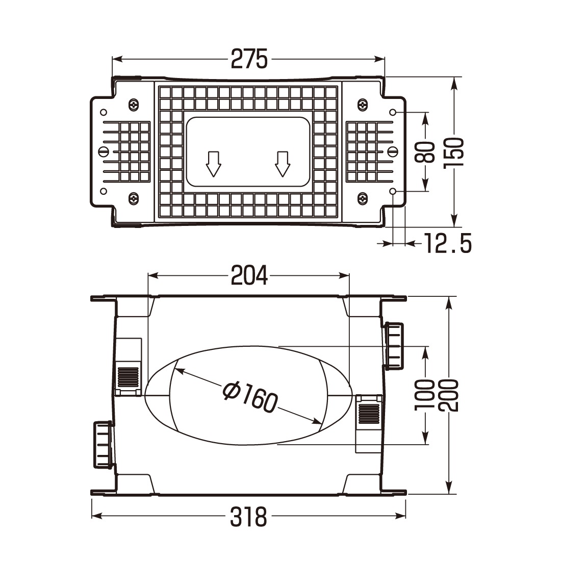 法人限定】AFDK-150D ダクトノバース アルミフリーダクト用 楕円に変形