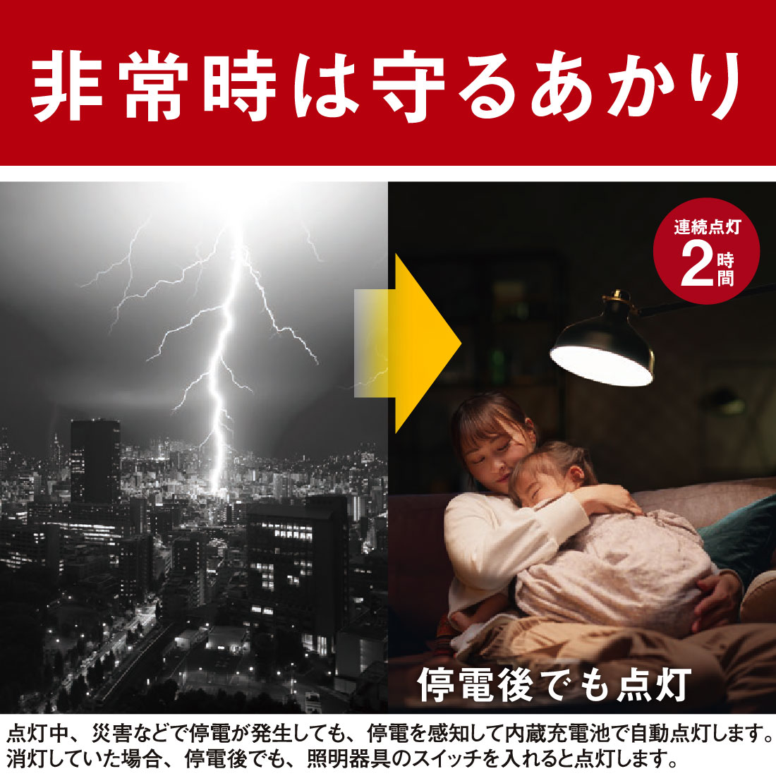 停電時に自動で点灯 日常でも非常時でも活躍する多機能LED電球