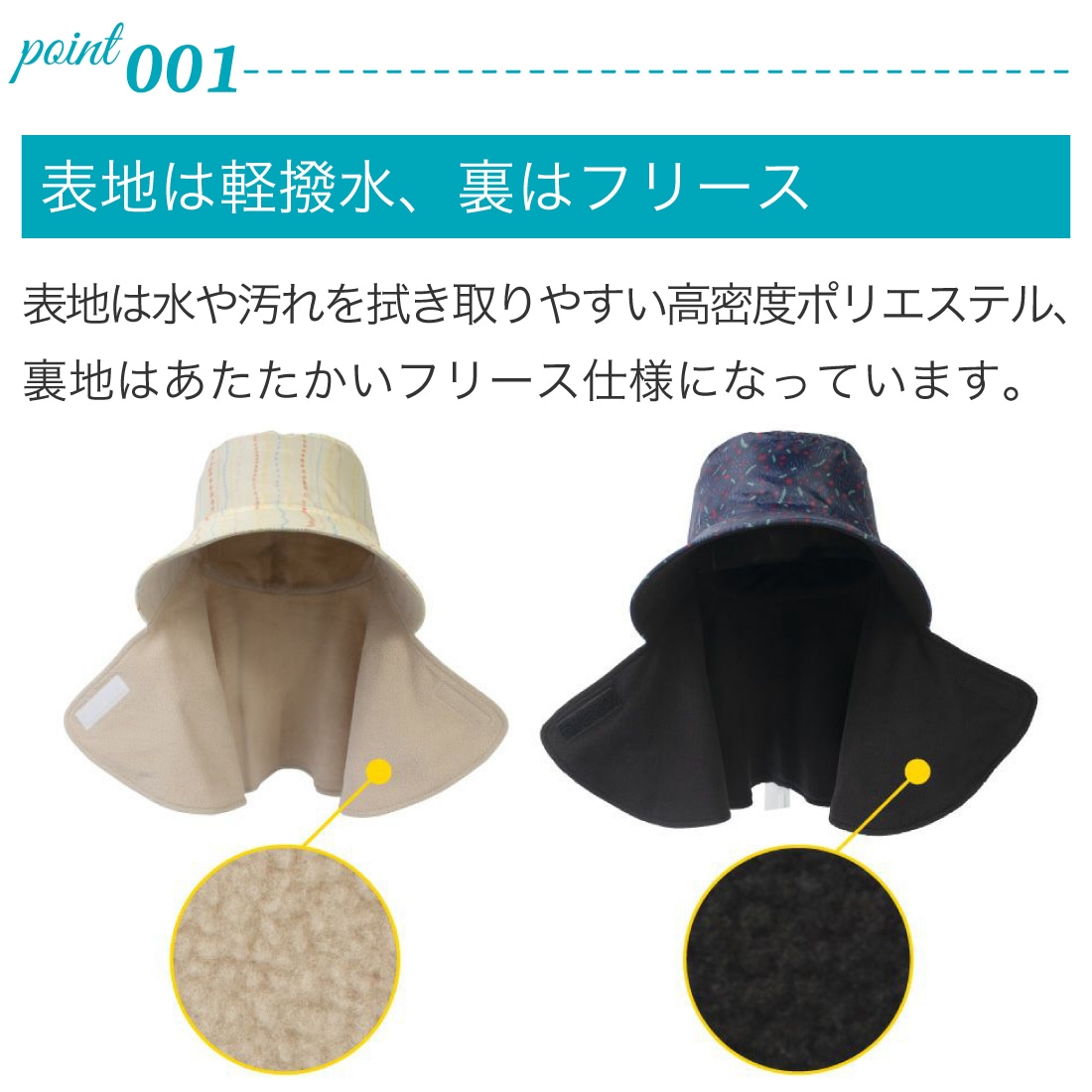 即配】のらスタイル 農作業帽子 ふんわりぬくぬく農園フードNSR-840の