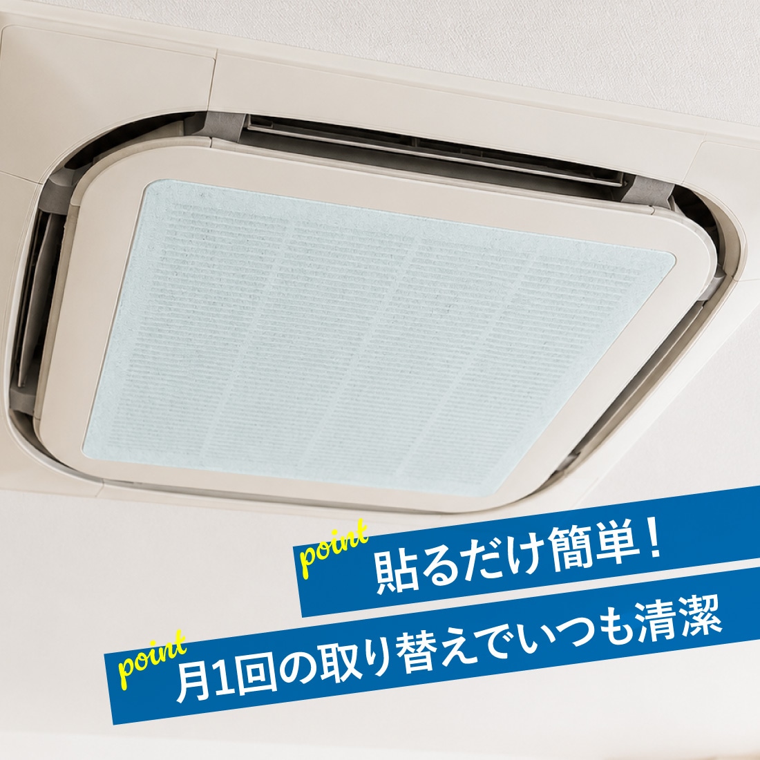 月1回の取り替えでいつでも清潔