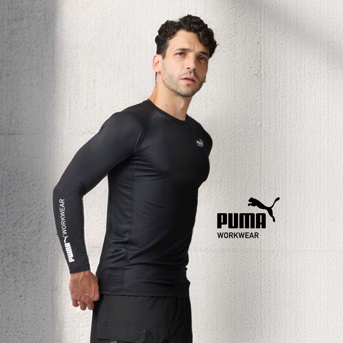 即配】PUMA 長袖パフォーマンスウェア PW-2030W ストレッチ素材 秋冬