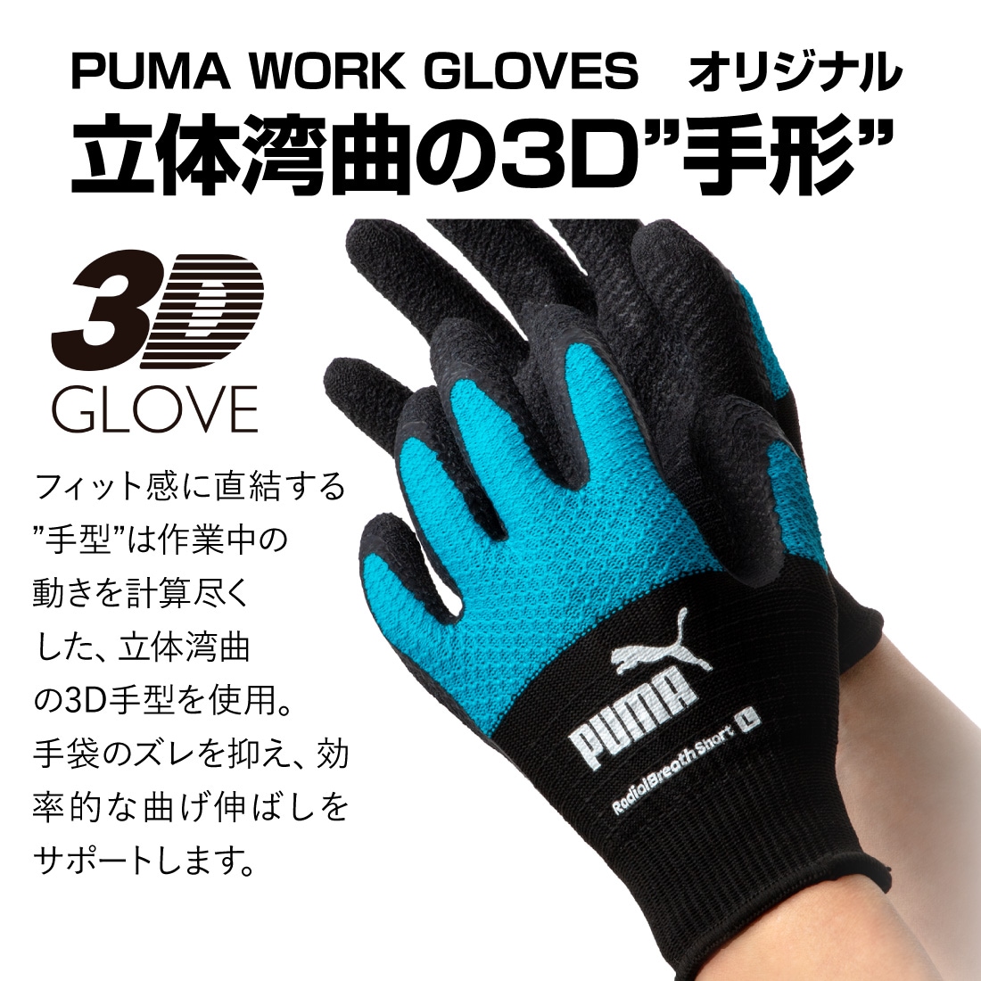 立体湾曲の3D手形