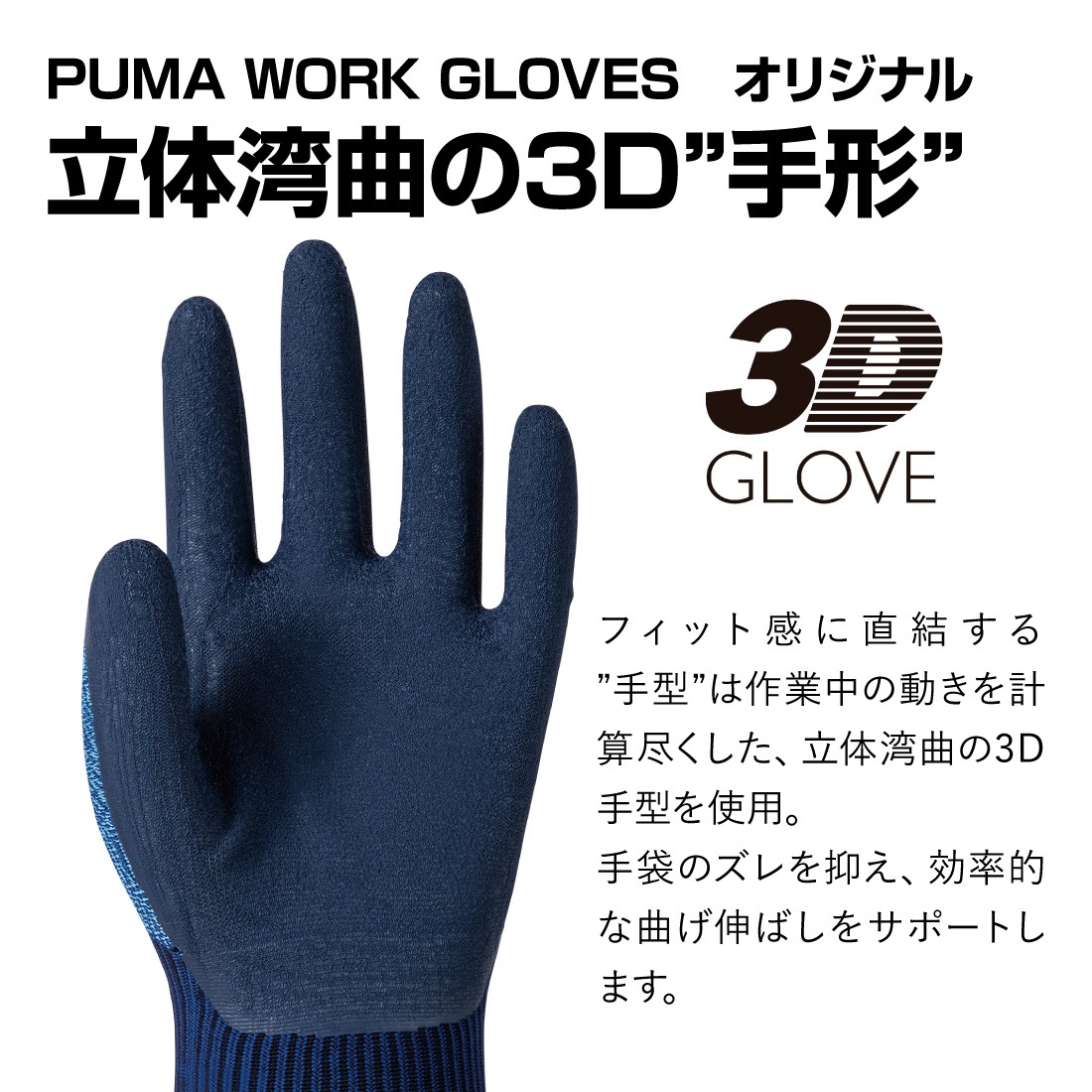 立体湾曲の3D手形