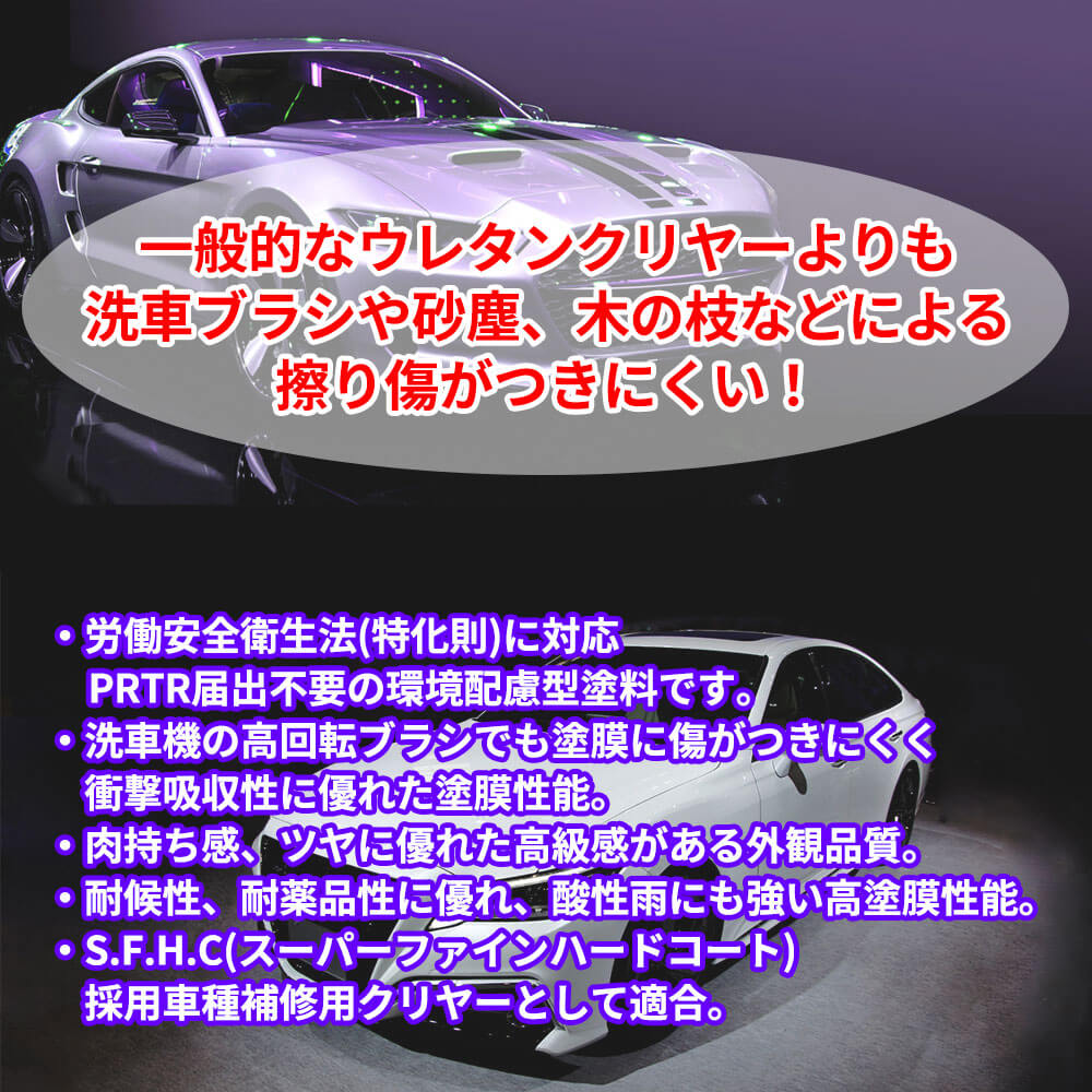 エコロック 耐擦傷性クリヤー 500g / ロックペイント クリヤー 塗料