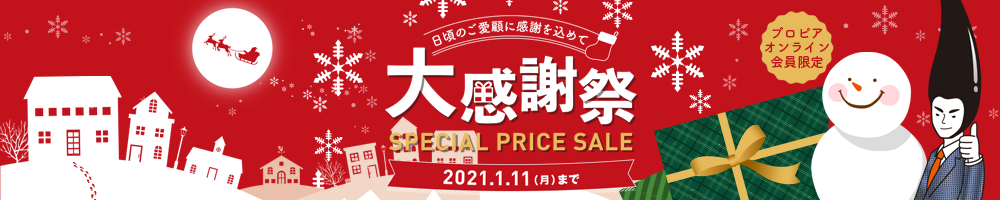 プロピアオンラインショッピングウィンターセール開催中