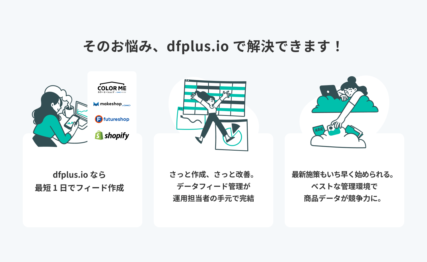 dfplus.io で解決できます！