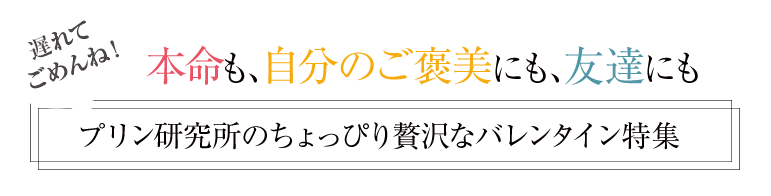 メディアで話題 高級プリン専門店のバレンタイン特集 プリン研究所