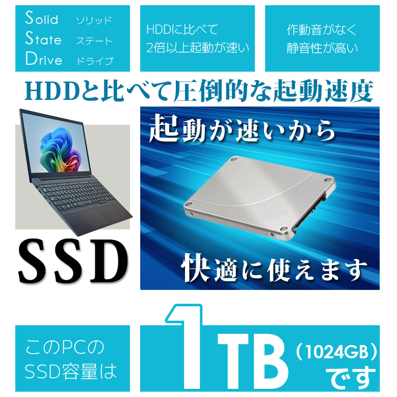 ノートパソコン コスパ最強 第11世代～第4世代 Core i5 信頼の品質と安心サポート 大容量SSD1TB メモリ16GB 店長おまかせ  Windows11/10/7 WPS Office WiFi DVD 無線LAN 東芝/富士通/NEC/DELL/HP等 中古パソコン パソコン  ノートPC【中古】 | すべての商品 | パソコン ...