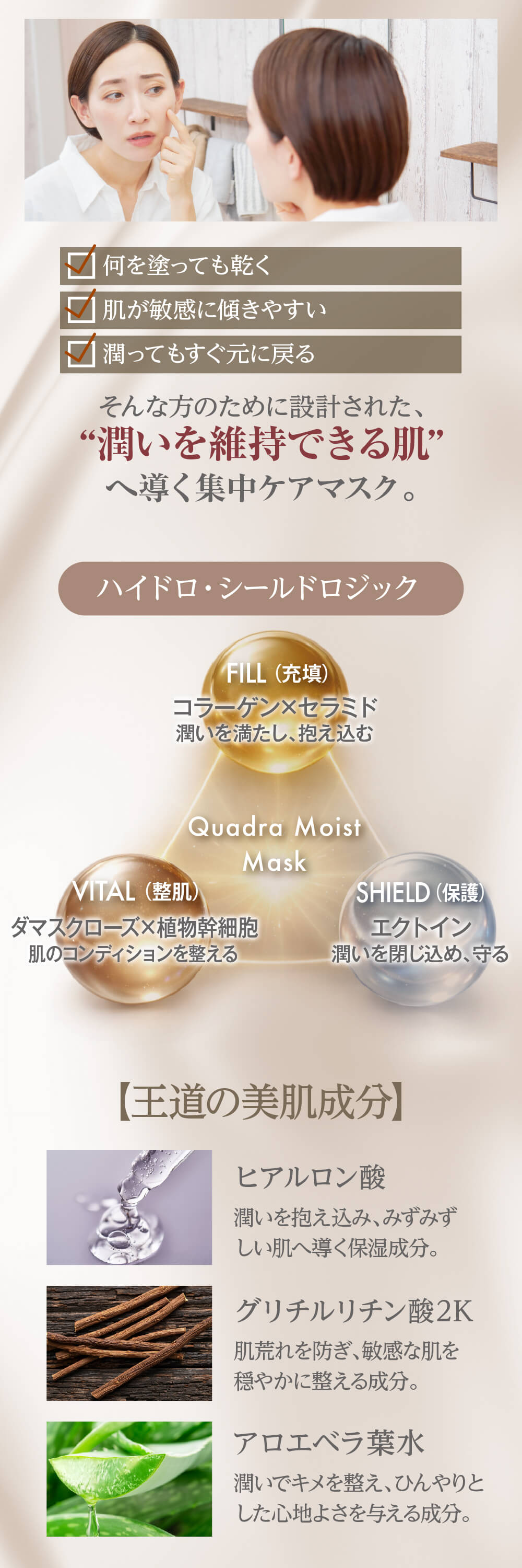 ヴィースキンラボ クアドラモイストマスク