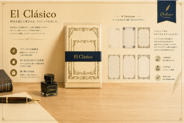 エルクラシコ高級紙 招待状 証明書 ブランドカード