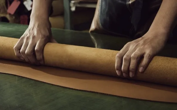 厳選されたレザー素材