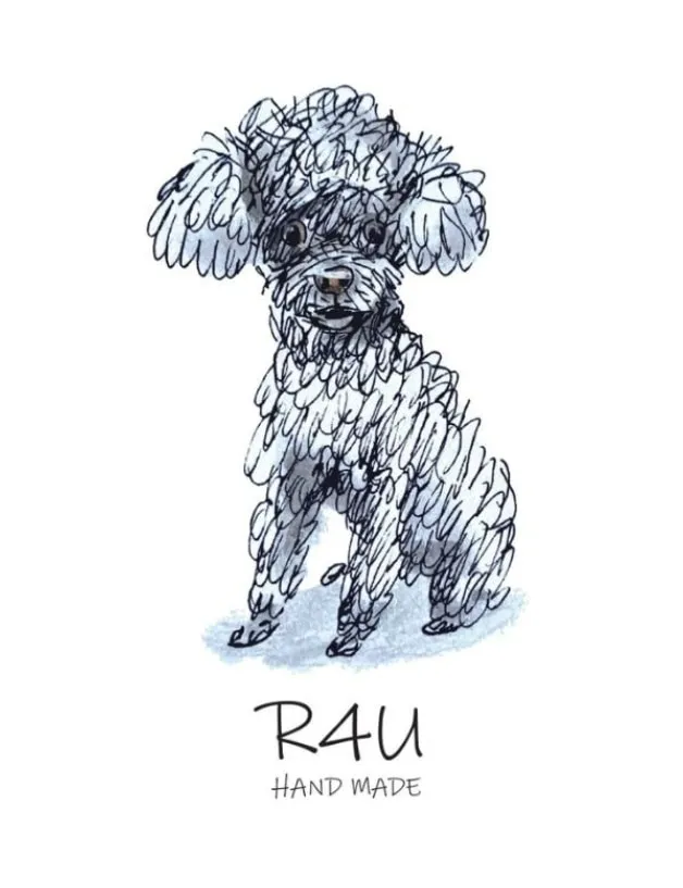 R4U ロゴ トイプードル