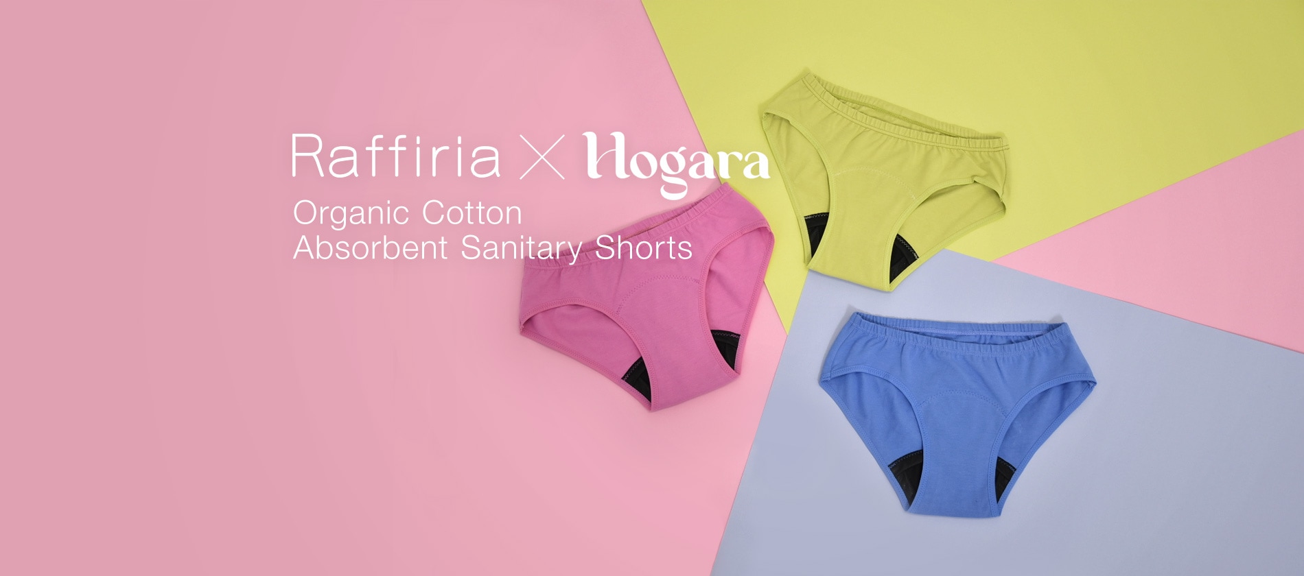 Raffiria×Hogara Organic Cotton Absorbent Sanitary Shorts