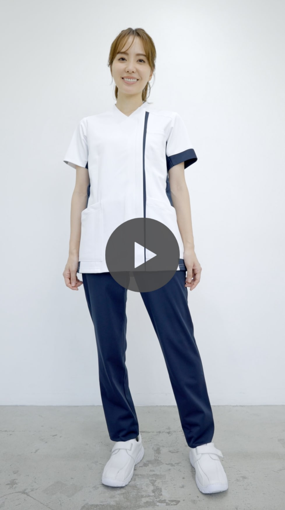 はなさん専用 男女兼用ファスナースクラブ[ホワイト×ダークネイビー]