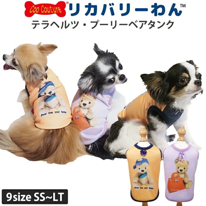 38◆ パピリーヒルズ　OROKU 06 お洋服　cuty bear 犬服 cc-12458-ima.jpg