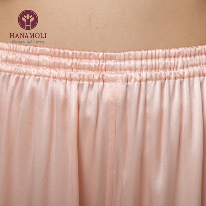 レビューで300円クーポン進呈》シルク100% 絹 サテンパジャマ HANAMOLI