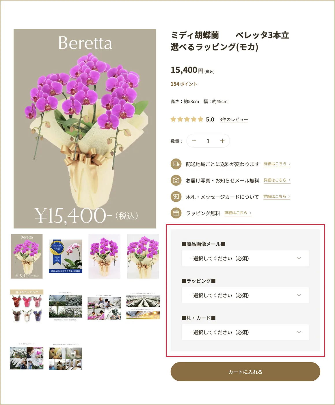 胡蝶蘭ギフトサービスのご利用方法の画像1