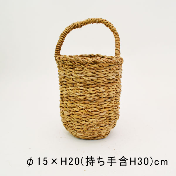 ホグラバスケット バレルL 深型ラウンド 一本手 ハンギング