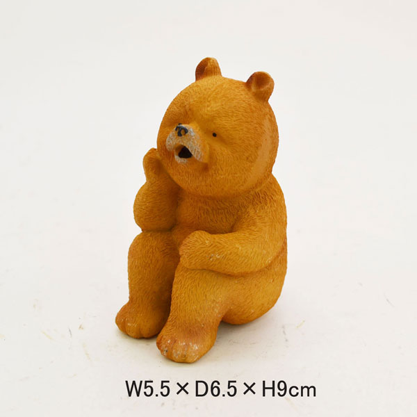 ダッドベア タソガレ くま レジン オブジェ クマ 置物 熊