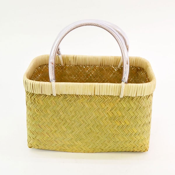 国産 青竹 市場籠 SS 大分県産 買出しかご 竹籠 日本製