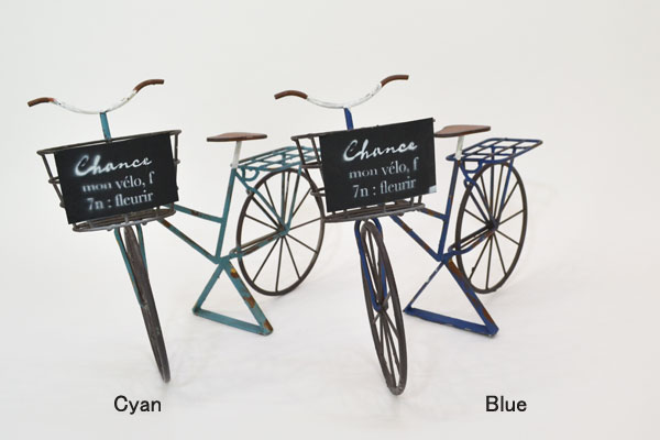 プランター バスケットプランター 自転車型 テーブルプランター ガーデニング シヤンスバイク ブルー 自転車 プランター ガーデン雑貨 プランター