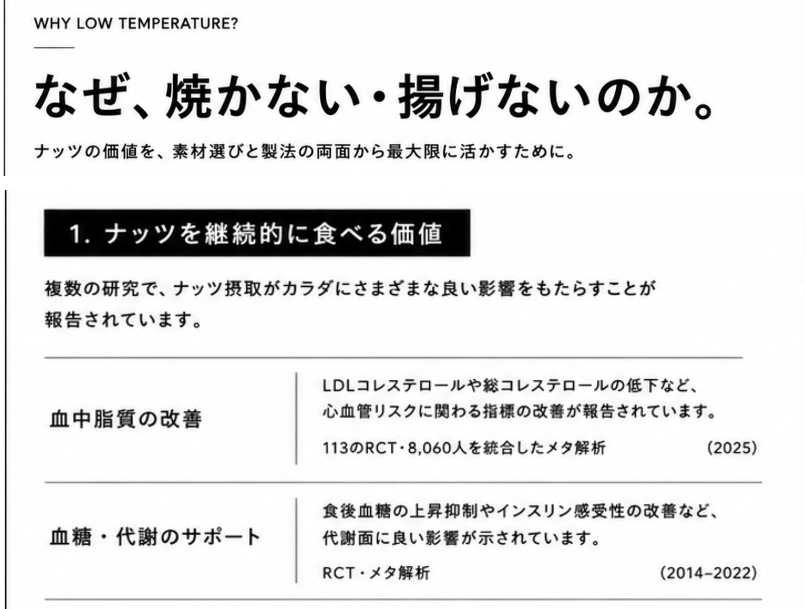 なぜ、焼かない・揚げないのか。