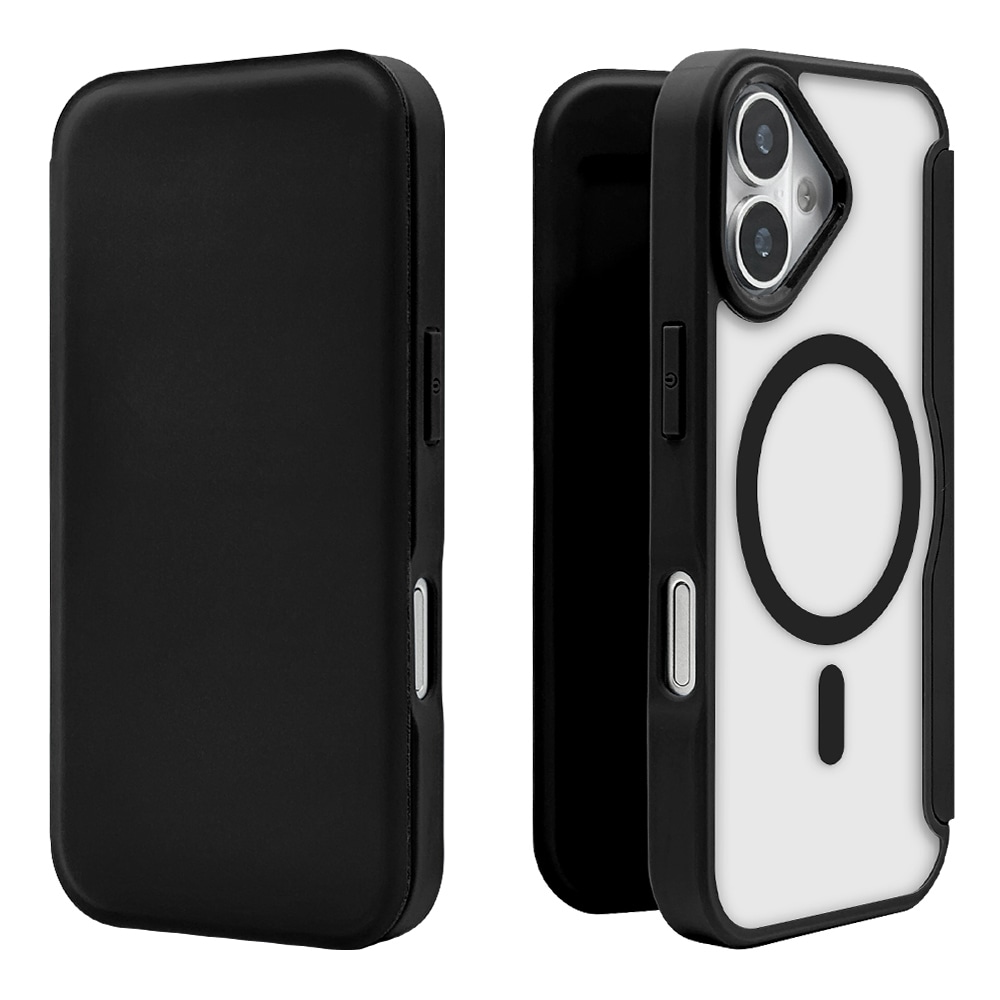 iPhone17 ケース カバー 手帳型 ハイブリッド TPUバンパーケース 薄型