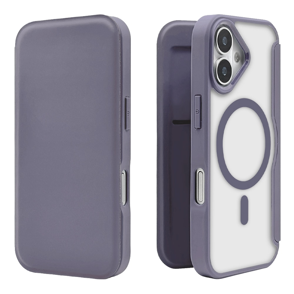 iPhone17 ケース カバー 手帳型 ハイブリッド TPUバンパーケース 薄型