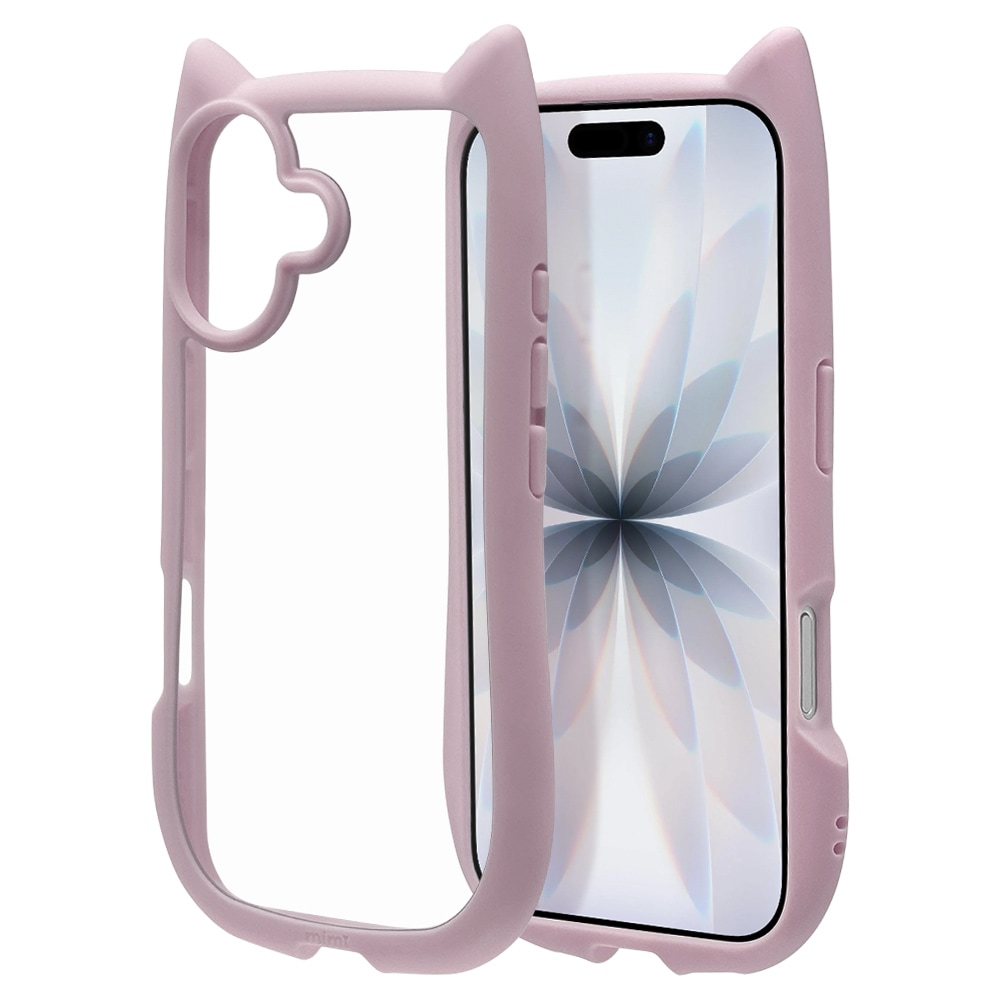 iPhone17 ケース カバー ハイブリッド mimi 猫耳 ネコミミ ねこみみ 猫