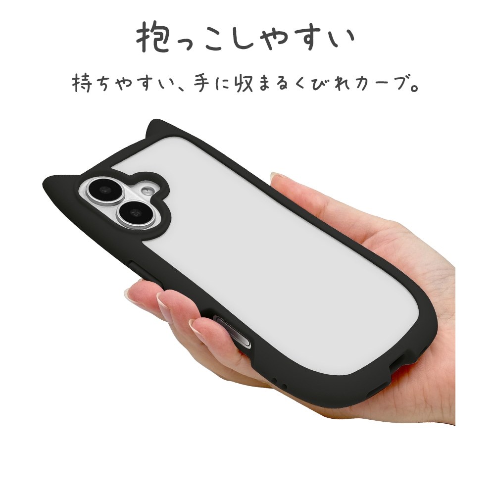 iPhone17 ケース カバー ハイブリッド mimi 猫耳 ネコミミ ねこみみ 耐