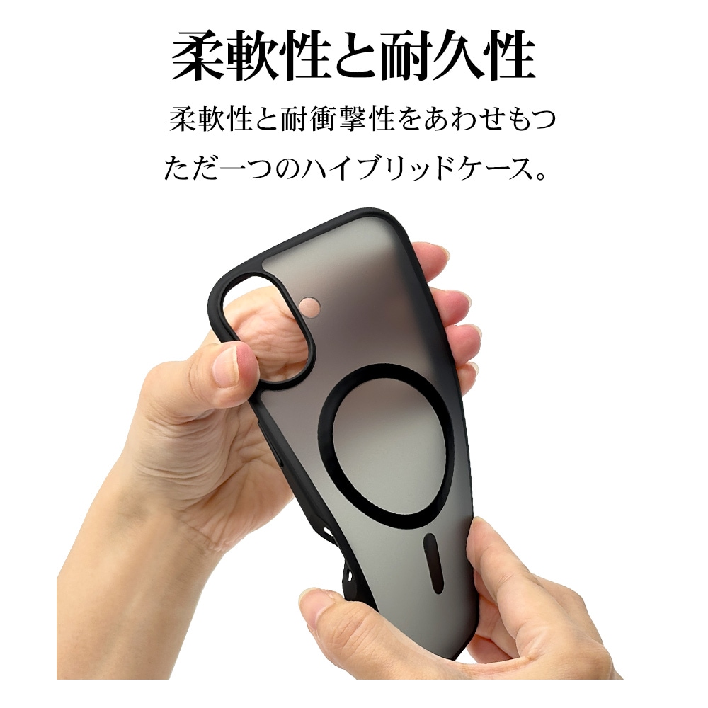 iPhone17 ケース カバー ハイブリッド MagSafe対応 マグネット充電