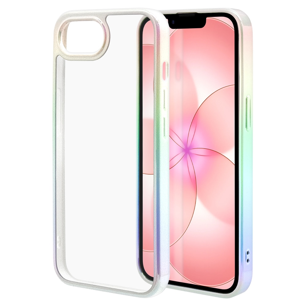 iPhone17e 16e ケース カバー ハイブリッド aurora 耐衝撃吸収 背面