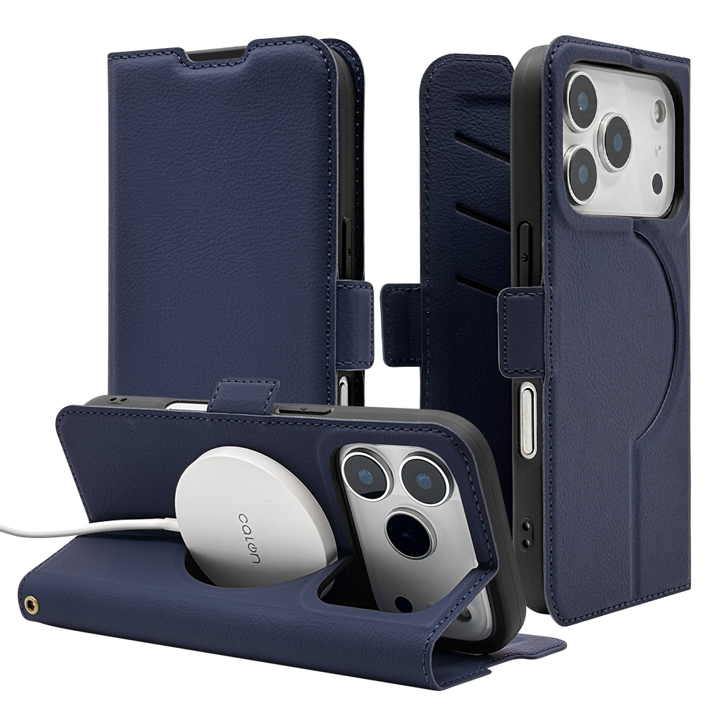 iPhone17 Pro ケース カバー 手帳型 薄型 耐衝撃吸収 MagSafe対応