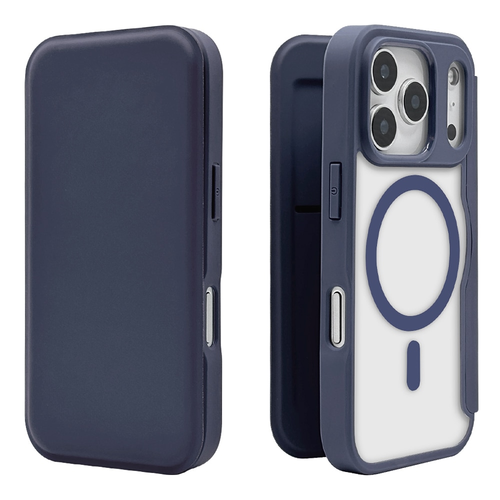 iPhone17 Pro ケース カバー 手帳型 ハイブリッド TPUバンパーケース