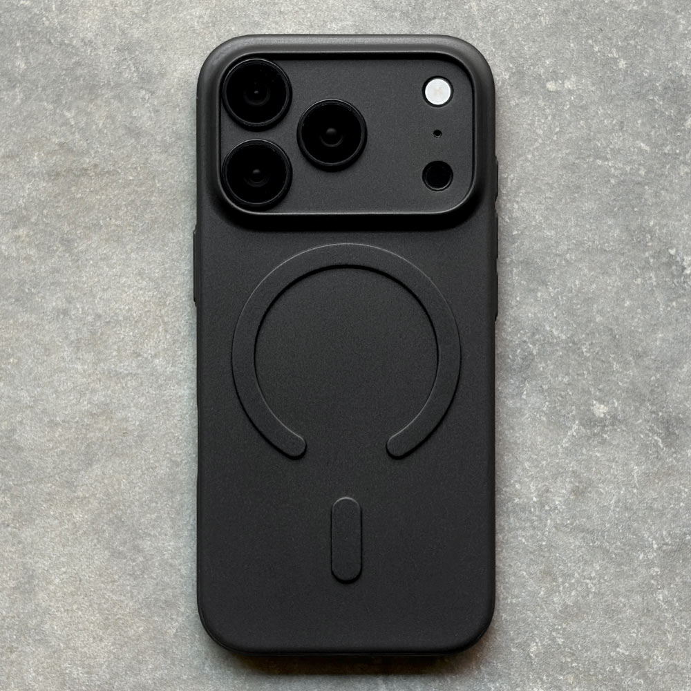 STONE  iPhoneケース ブラック iPhone18 Pro 17 Pro ケース カバー ハード BLACK STONE Minimal 極限