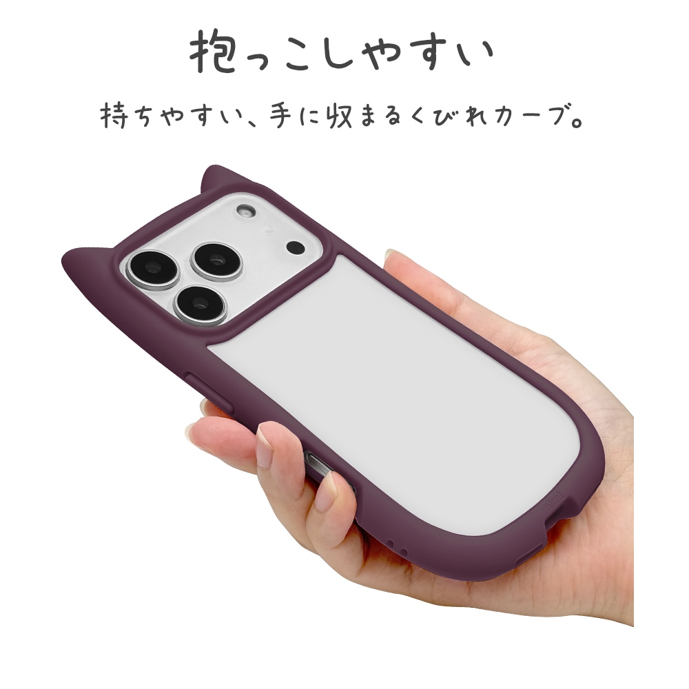 iPhone18 Pro 17 Pro ケース カバー ハイブリッド mimi 猫耳 ネコミミ