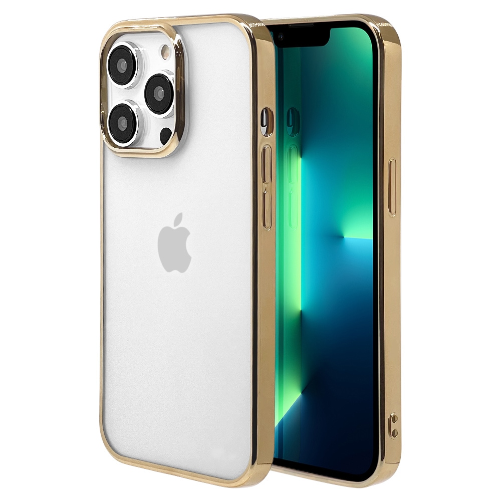 iPhone13 Pro ケース カバー ソフトケース TPU メタルフレーム ストラップホール ゴールド アイフォン13 スマホケース  6573IP161PTP | すべての商品 | ラスタバナナダイレクト