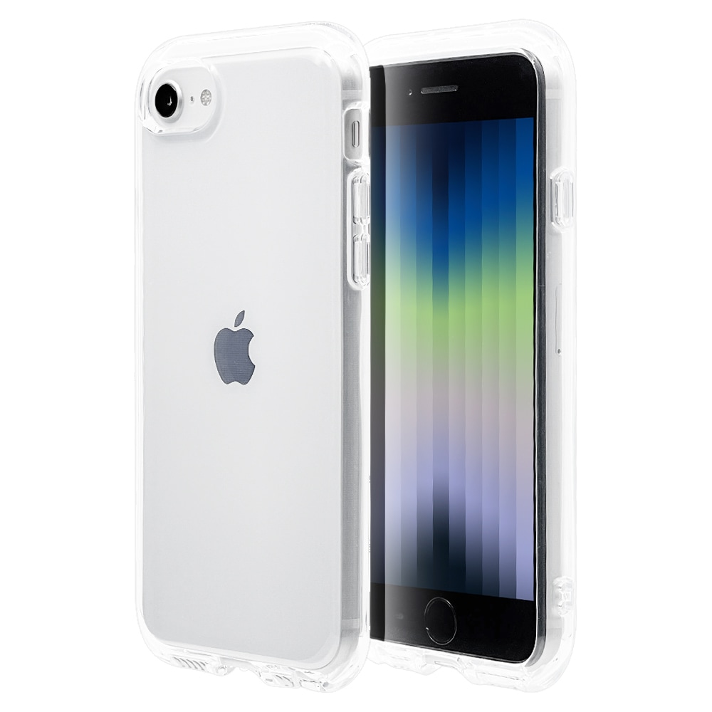iPhone SE 第3世代 第2世代 iPhone8 iPhone7 iPhone6s 共用 ケース カバー ソフトケース TPU 耐衝撃吸収 強い  頑丈 クリア 透明 2.7ｍｍ ストラップホール アイフォン SE3 SE2 スマホケース 6866IP247TP-ラスタバナナダイレクト