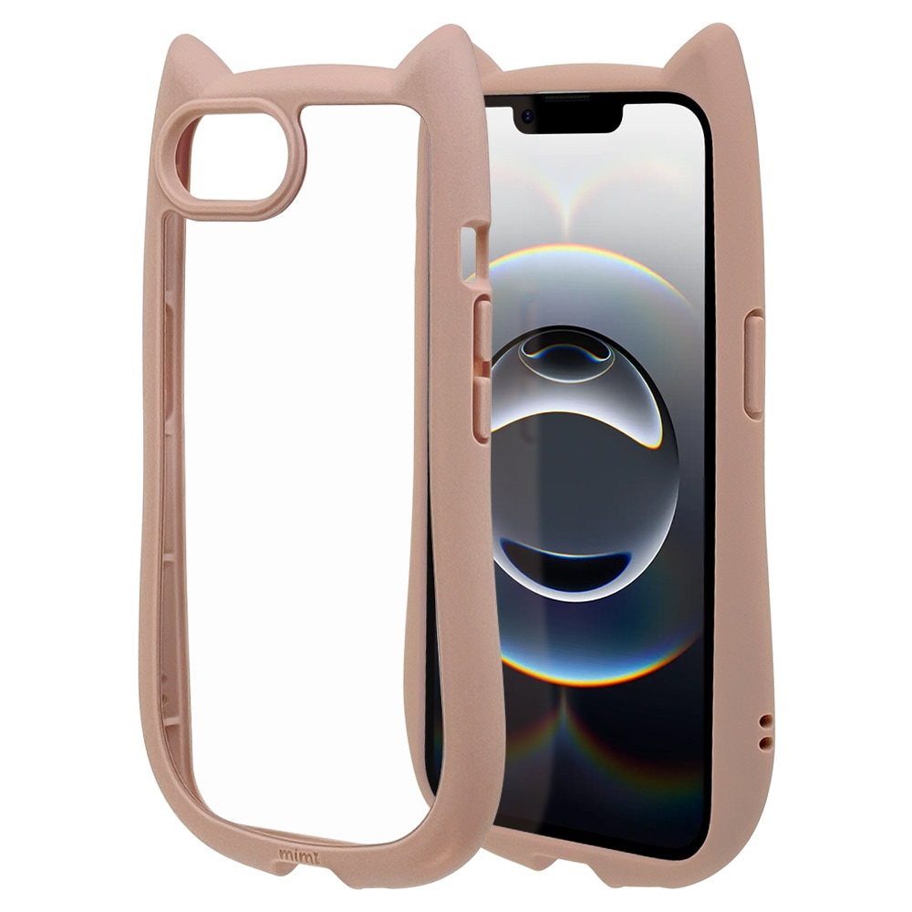 iPhone 16e ケース カバー ハイブリッド mimi 猫耳 ネコミミ ねこみみ