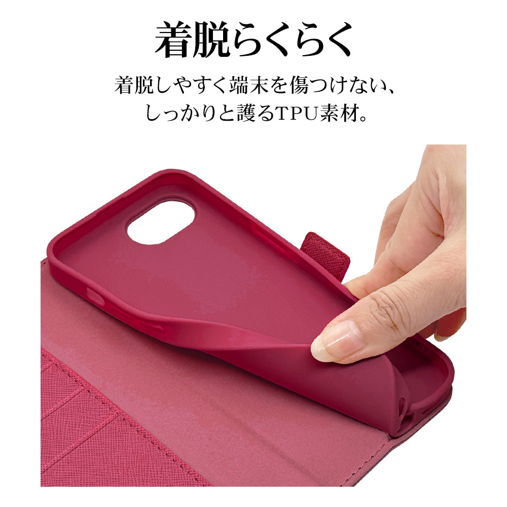 iPhone 16e ケース カバー 手帳型 カード入れ スタンド機能 ハンド