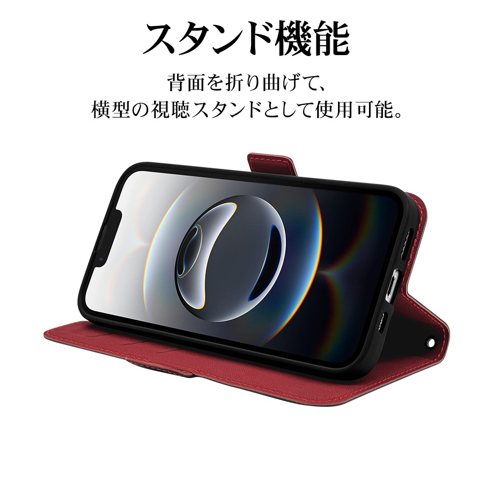 iPhone 16e ケース カバー 手帳型 薄型 耐衝撃吸収 カード入れ