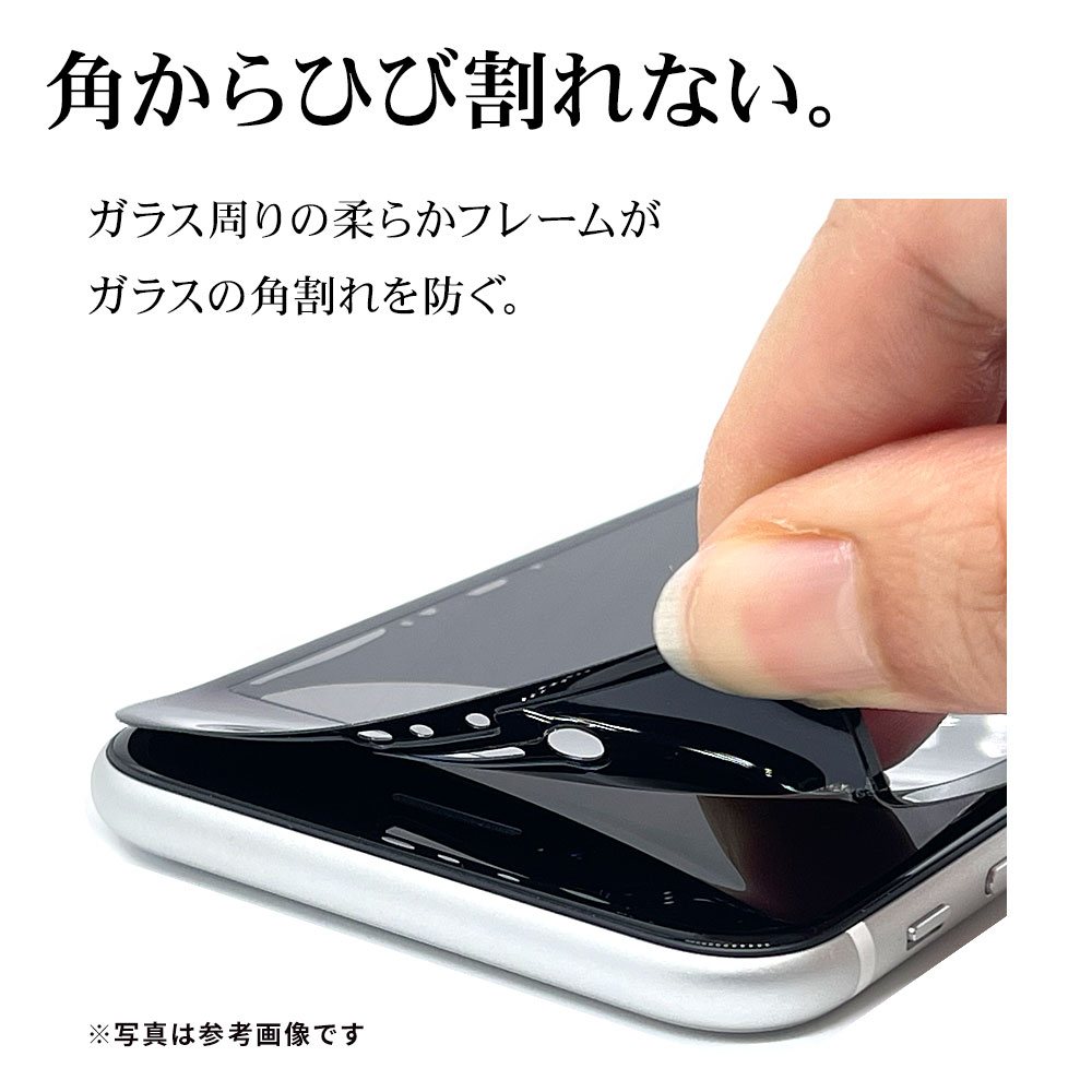 iPhone13 mini ガラスフィルム 全面保護 高光沢 高透明 クリア 角割れしない 防埃 ゴリラガラス採用 0.33mm 硬度10H  簡単貼り付けガイド アイフォン13 ソフトフレーム 保護フィルム SGG2970IP154-ラスタバナナダイレクト