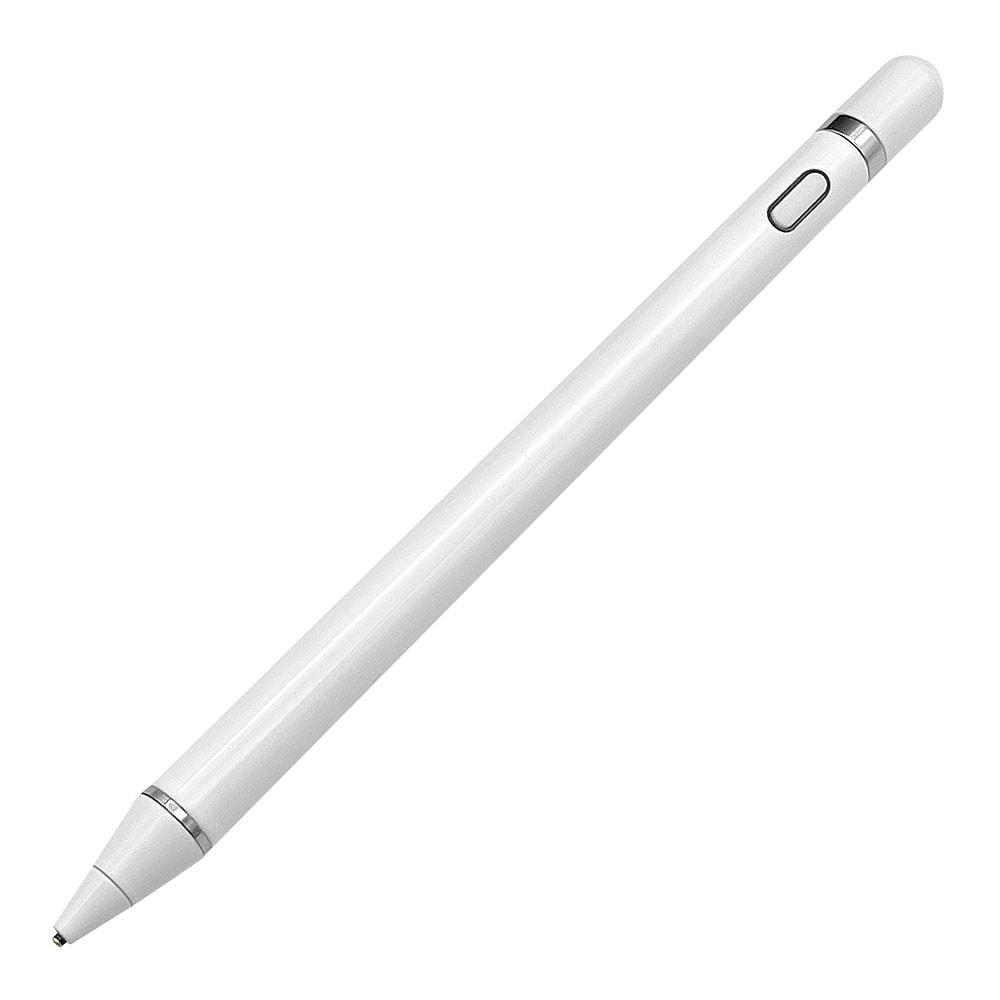 スマホ タブレット タッチペン スタイラスペン USB充電式 超高感度 軽量 細部まで描き込める ペアリング不要 極細ペン先 1.5mm 静電式  イラスト ペンシル iPad ホワイト RTP06WH | GIGAスクール,タッチペン | ラスタバナナダイレクト