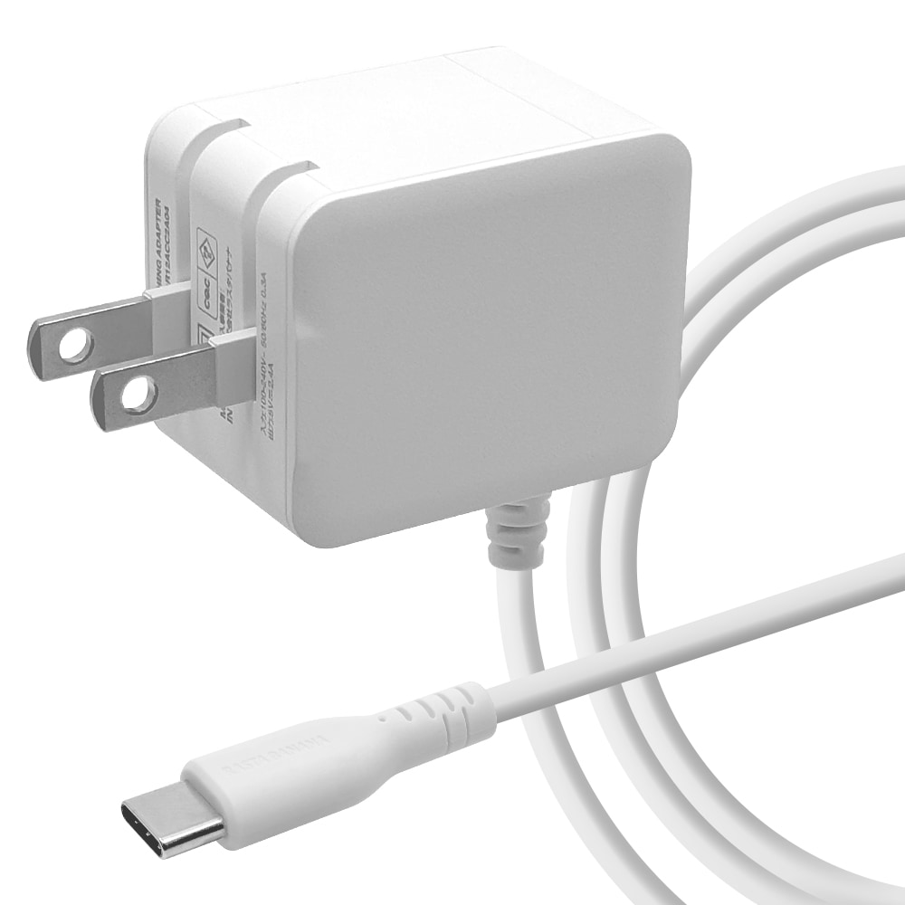 充電器 ACアダプター AC充電器 タイプC ケーブル直付 mini-breaker付